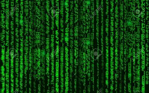 green binary matrix code